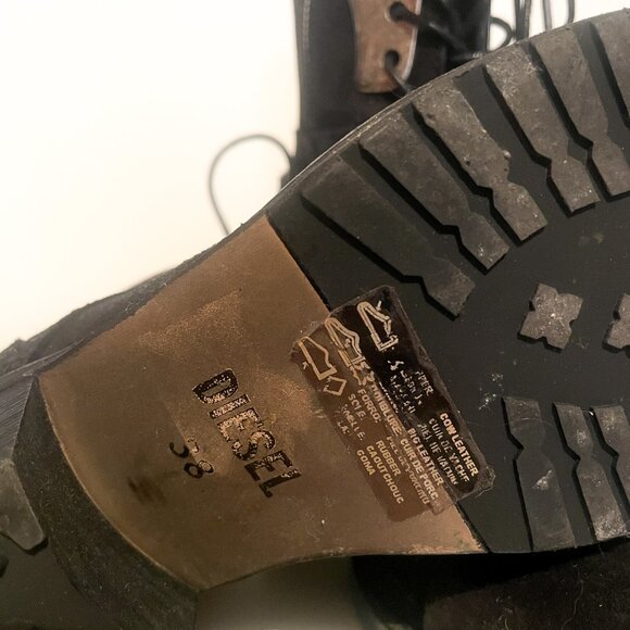 DIESEL Suede boots - Size 38 - Picture 7 of 9